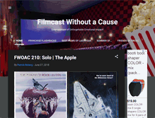 Tablet Screenshot of filmcastwithoutacause.com